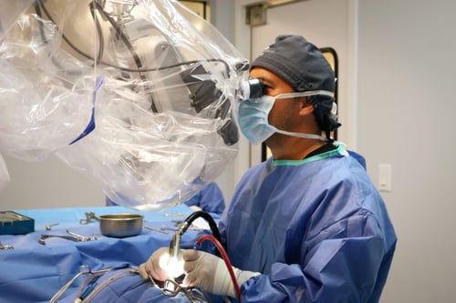 Dr. Wong in surgery